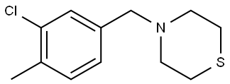 4-[(3-Chloro-4-methylphenyl)methyl]thiomorpholine Structure