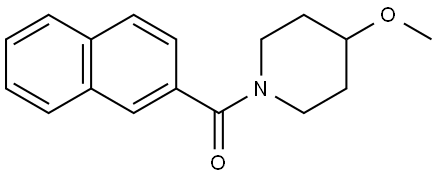 (4-Methoxy-1-piperidinyl)-2-naphthalenylmethanone Structure