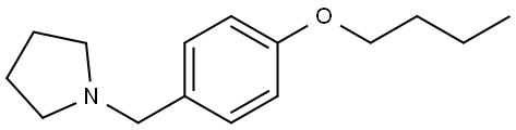 1-[(4-Butoxyphenyl)methyl]pyrrolidine Structure