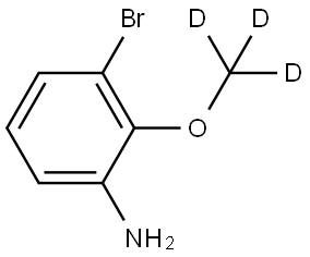 3-bromo-2-(methoxy-d3)aniline Structure