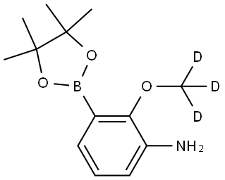 2-(methoxy-d3)-3-(4,4,5,5-tetramethyl-1,3,2-dioxaborolan-2-yl)aniline Structure