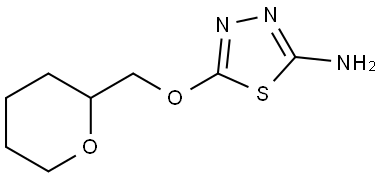 5-((Tetrahydro-2H-pyran-2-yl)methoxy)-1,3,4-thiadiazol-2-amine Structure