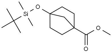 methyl 4-((tert-butyldimethylsilyl)oxy)bicyclo(2.2.1)heptane-1-carboxylate Structure