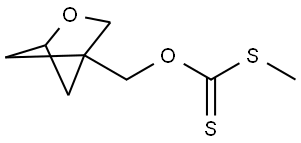 O-((2-oxabicyclo(2.1.1)hexan-4-yl)methyl) S-methyl carbonodithioate Structure