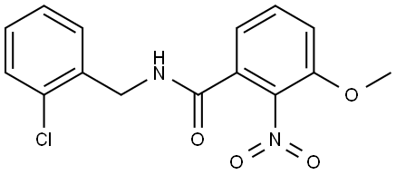 N-(2-chlorobenzyl)-3-methoxy-2-nitrobenzamide Structure