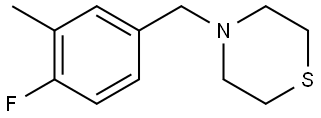 4-[(4-Fluoro-3-methylphenyl)methyl]thiomorpholine Structure