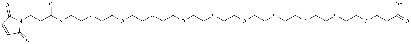 Mal-amido-PEG10-acid Structure