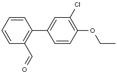 3'-Chloro-4'-ethoxy[1,1'-biphenyl]-2-carboxaldehyde Structure