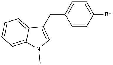 3-(4-bromobenzyl)-1-methyl-1H-indole Structure