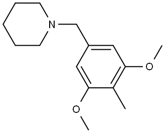 1-[(3,5-Dimethoxy-4-methylphenyl)methyl]piperidine Structure