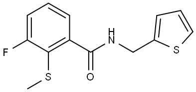 3-Fluoro-2-(methylthio)-N-(2-thienylmethyl)benzamide Structure