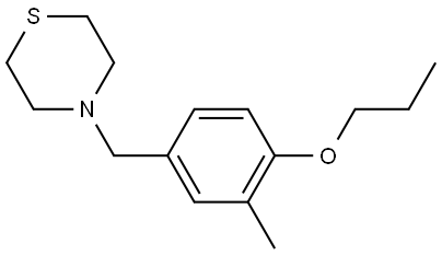 4-[(3-Methyl-4-propoxyphenyl)methyl]thiomorpholine Structure