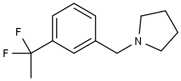 1-[[3-(1,1-Difluoroethyl)phenyl]methyl]pyrrolidine Structure