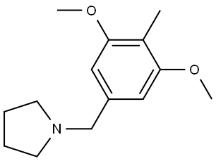 1-[(3,5-Dimethoxy-4-methylphenyl)methyl]pyrrolidine Structure