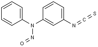 N-(3-isothiocyanatophenyl)-N-phenylnitrous amide Structure