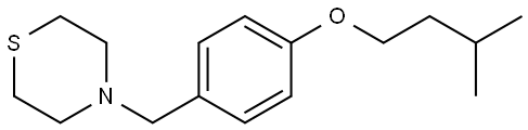 4-[[4-(3-Methylbutoxy)phenyl]methyl]thiomorpholine Structure