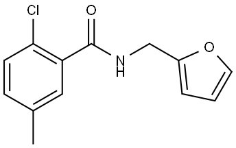 2-Chloro-N-(2-furanylmethyl)-5-methylbenzamide Structure