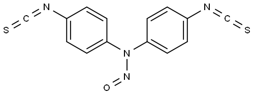 N,N-bis(4-isothiocyanatophenyl)nitrous amide Structure