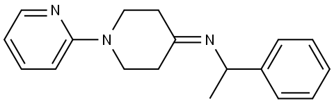 (1S)-1-phenyl-N-[1-(pyridine-2-yl)piperidine-4-ylidene]ethanamine Structure