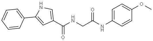 N-(2-((4-methoxyphenyl)amino)-2-oxoethyl)-5-phenyl-1H-pyrrole-3-carboxamide Structure