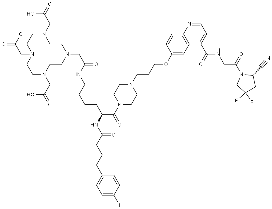 IPB-K(DOTA)-FAPI Structure