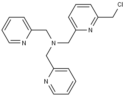 1-(6-(chloromethyl)pyridin-2-yl)-N,N-bis(pyridin-2-ylmethyl)methanamine Structure