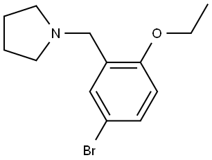 1-[(5-Bromo-2-ethoxyphenyl)methyl]pyrrolidine Structure