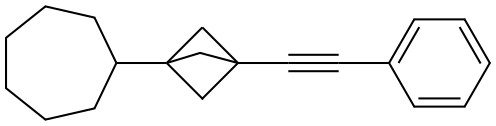 1-cycloheptyl-3-(phenylethynyl)bicyclo[1.1.1]pentane Structure