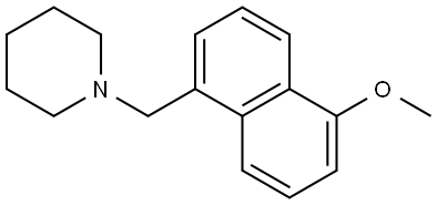 1-[(5-Methoxy-1-naphthalenyl)methyl]piperidine Structure