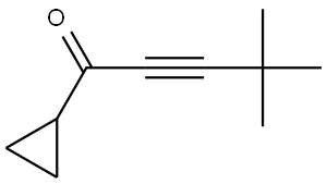 1-cyclopropyl-4,4-dimethylpent-2-yn-1-one Structure