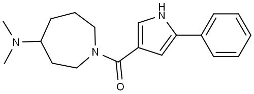 (4-(dimethylamino)azepan-1-yl)(5-phenyl-1H-pyrrol-3-yl)methanone Structure