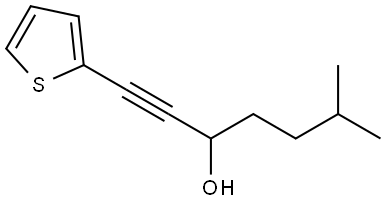 6-Methyl-1-(2-thienyl)-1-heptyn-3-ol Structure