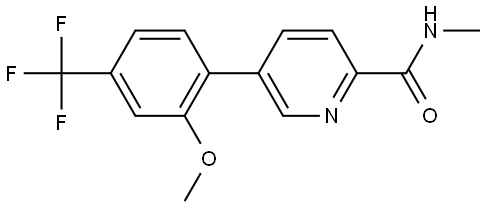 5-[2-Methoxy-4-(trifluoromethyl)phenyl]-N-methyl-2-pyridinecarboxamide Structure