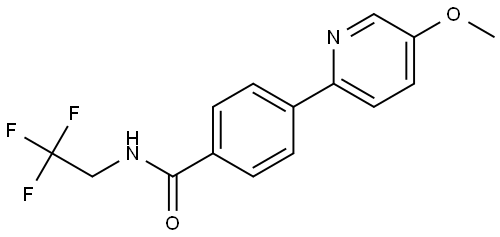 4-(5-Methoxy-2-pyridinyl)-N-(2,2,2-trifluoroethyl)benzamide Structure