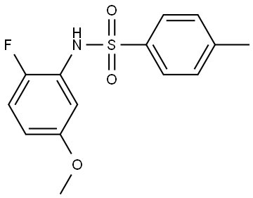 N-(2-Fluoro-5-methoxyphenyl)-4-methylbenzenesulfonamide Structure