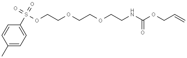 prop-2-en-1-yl N-[2-(2-{2-[(4-methylbenzenesulfonyl)oxy]ethoxy}ethoxy)ethyl]carbamate Structure