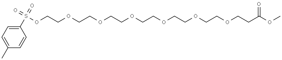 methyl 1-[(4-methylbenzenesulfonyl)oxy]-3,6,9,12,15,18-hexaoxahenicosan-21-oate Structure