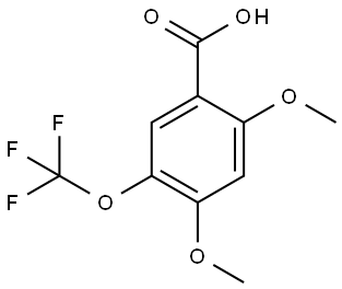 2,4-dimethoxy-5-(trifluoromethoxy)benzoic acid Structure