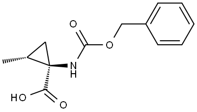 (1R,2R)-1-{[(benzyloxy)carbonyl]amino}-2-methylcyclopropane-1-carboxylic acid Structure