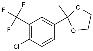 2-(4-Chloro-3-trifluoromethyl-phenyl)-2-methyl-[1,3]dioxolane Structure