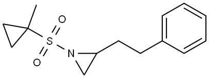 Aziridine, 1-[(1-methylcyclopropyl)sulfonyl]-2-(2-phenylethyl)- Structure