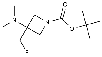 tert-Butyl 3-(dimethylamino)-3-(fluoromethyl)azetidine-1-carboxylate Structure