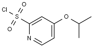 4-Isopropoxypyridine-2-sulfonyl chloride Structure