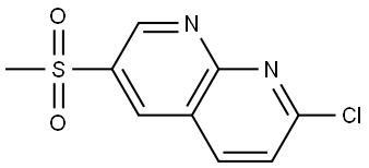 2-Chloro-6-(methylsulfonyl)-1,8-naphthyridine Structure