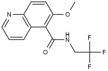 6-Methoxy-N-(2,2,2-trifluoroethyl)-5-quinolinecarboxamide Structure