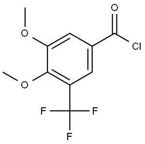 3,4-Dimethoxy-5-(trifluoromethyl)benzoyl chloride Structure