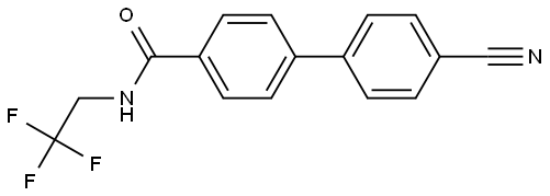 4'-Cyano-N-(2,2,2-trifluoroethyl)[1,1'-biphenyl]-4-carboxamide Structure