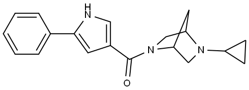 (5-cyclopropyl-2,5-diazabicyclo[2.2.1]heptan-2-yl)(5-phenyl-1H-pyrrol-3-yl)methanone Structure