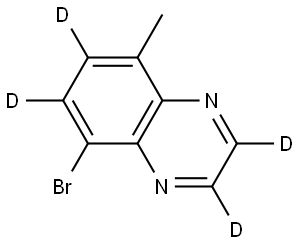 5-bromo-8-methylquinoxaline-2,3,6,7-d4 Structure