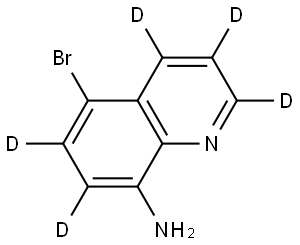 5-bromoquinolin-2,3,4,6,7-d5-8-amine Structure